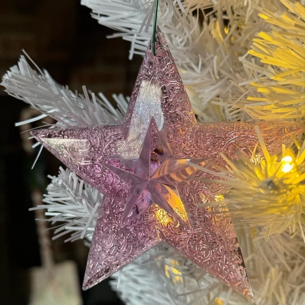 Pink Star Holiday Ornament